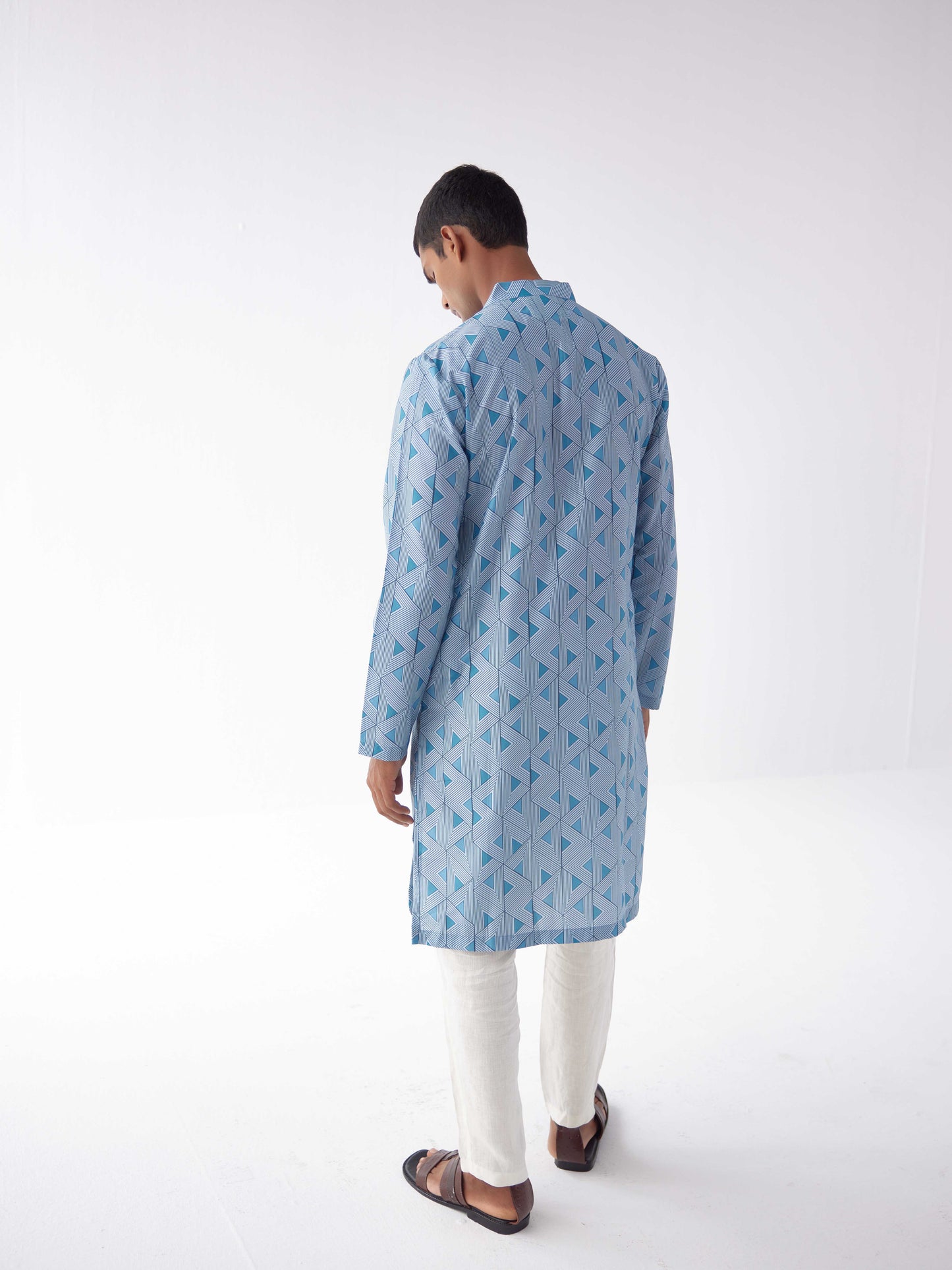 BLUE AZTEC KURTA