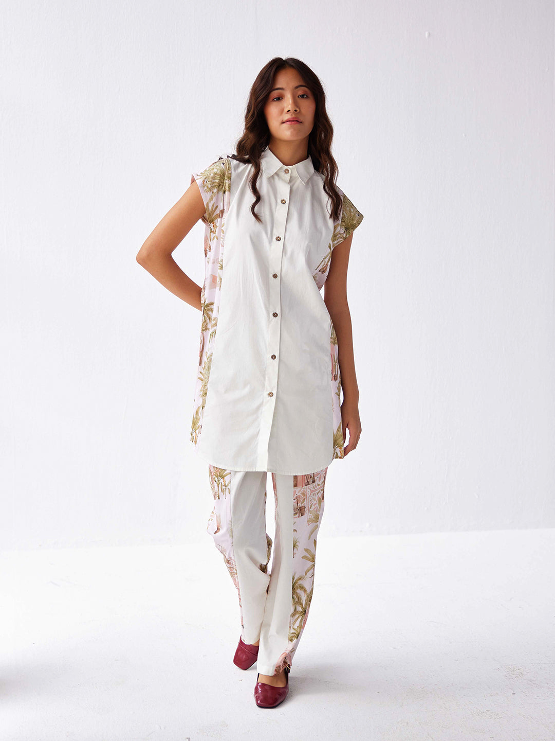 AUTUMN MIST LONG SHIRT CO-ORD