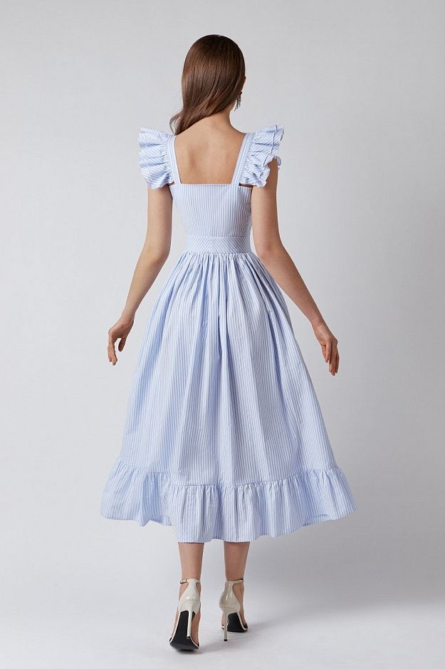 Blue Cotton Madaline dress