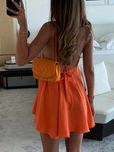 The Orange Madeline Mini dress