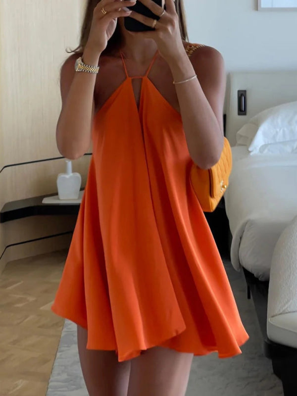 The Orange Madeline Mini dress