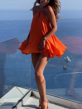 The Orange Madeline Mini dress