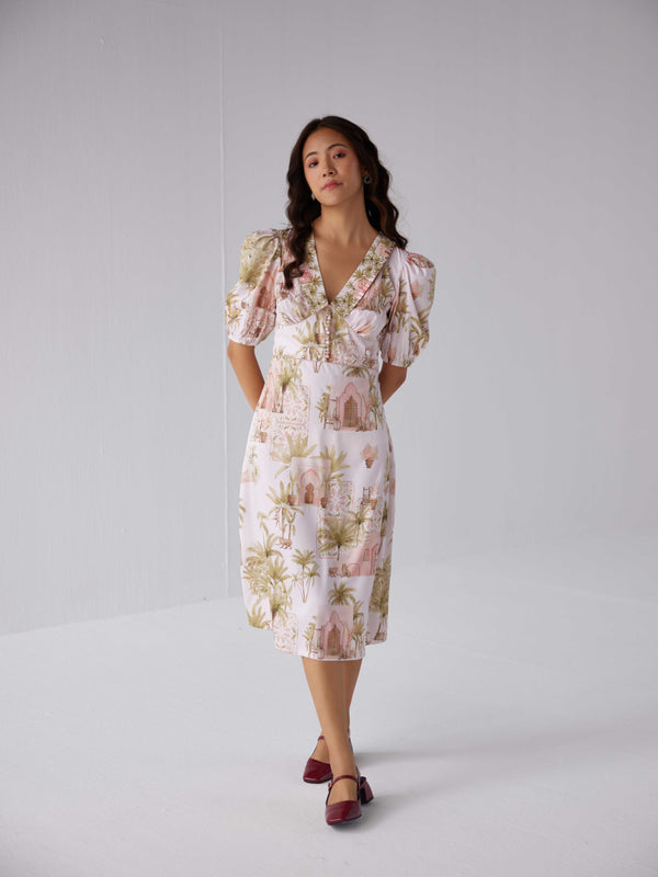 AUTUMN MIST MIDI DRESS