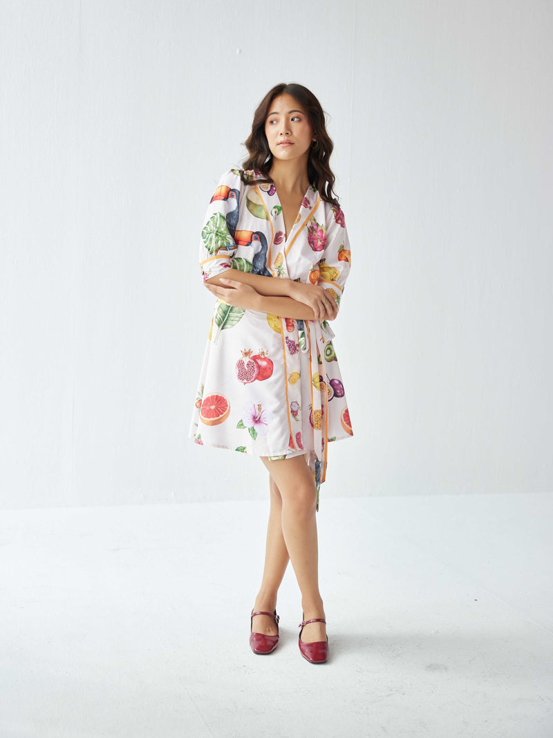 PINA COLADA WRAP DRESS