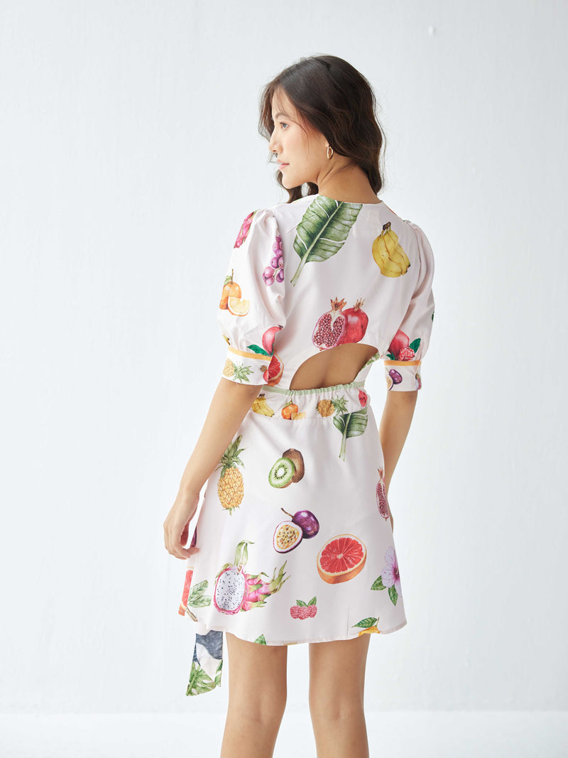 PINA COLADA WRAP DRESS