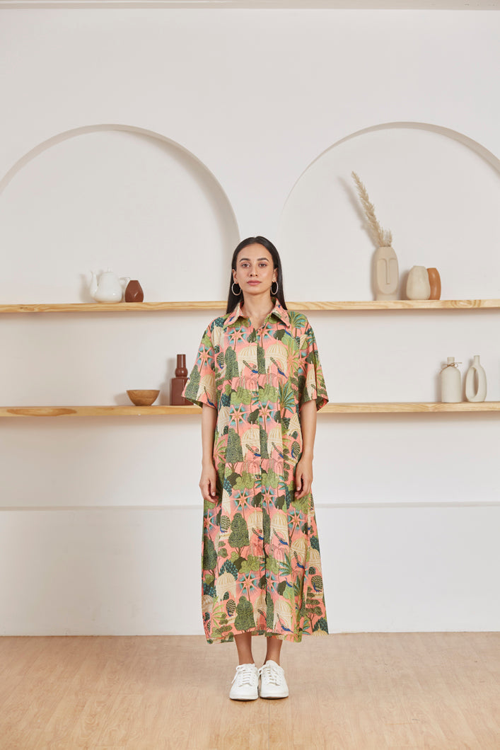 Mughal Garden Maxi Shirt