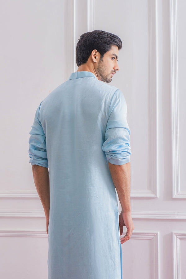 JHELUM KURTA SET (POWDER BLUE)