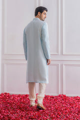 BAHAWALPUR KURTA SET (POWDER BLUE)