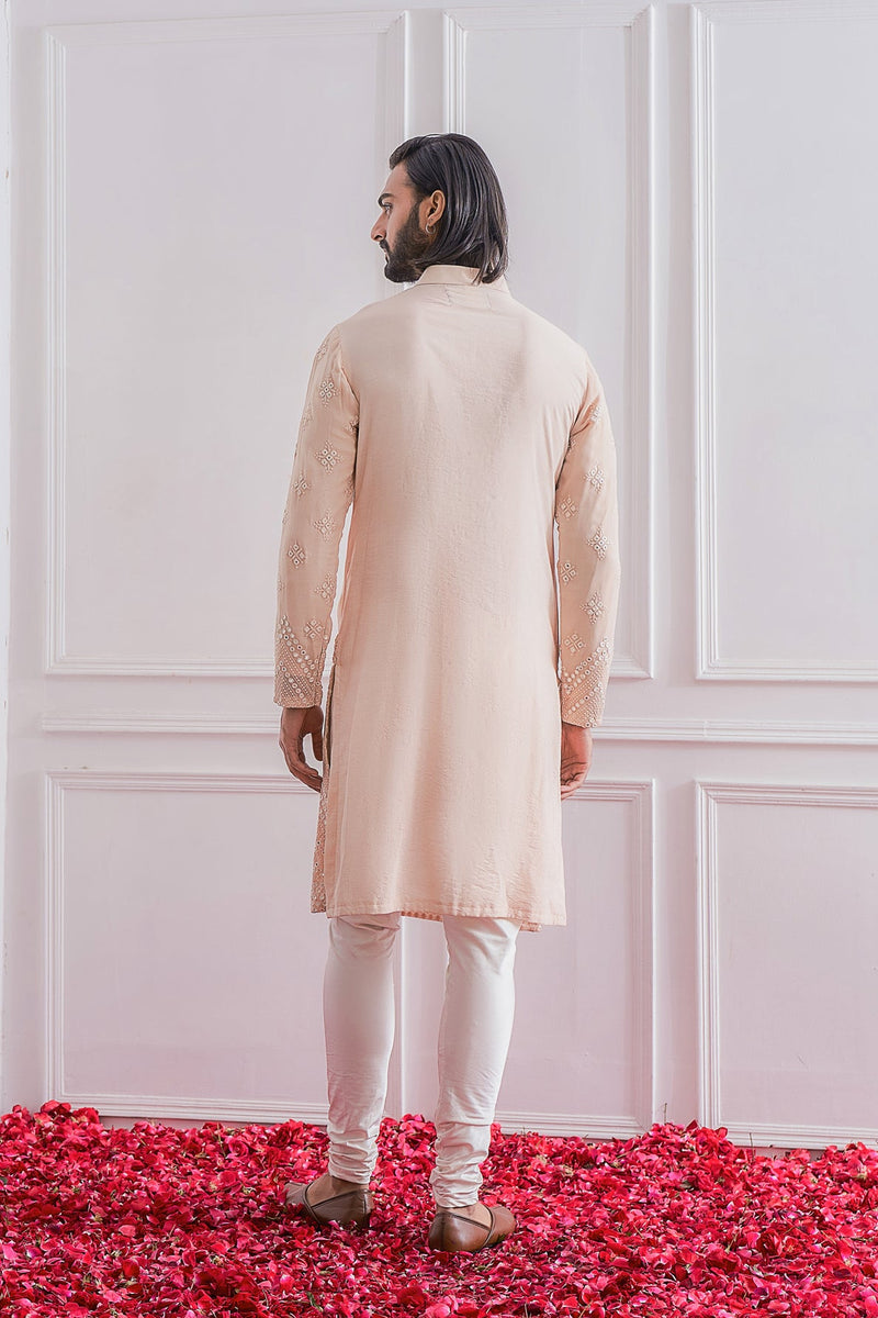 BAHAWALPUR KURTA SET (DUSTY ROSE)