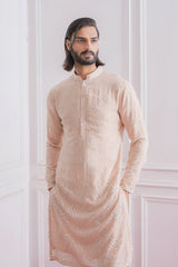 BAHAWALPUR KURTA SET (DUSTY ROSE)