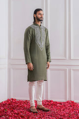 BAHAWALPUR KURTA SET (DUSTY ROSE)