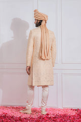 FEROZ SHERWANI SET (DUSTY ROSE)