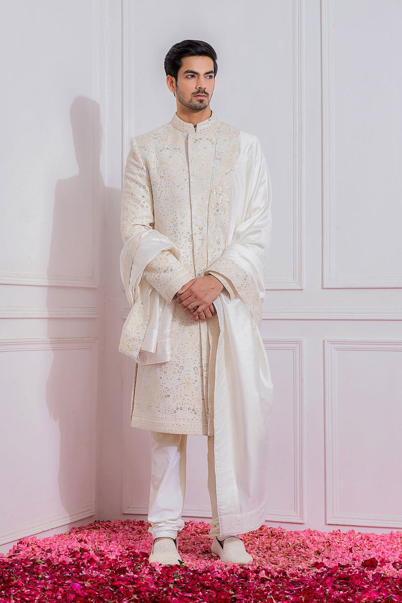 FEROZ SHERWANI SET (IVORY)