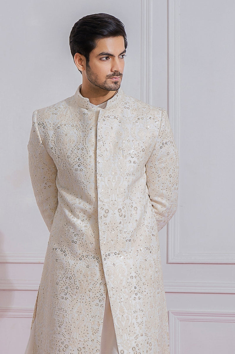 FEROZ SHERWANI SET (IVORY)