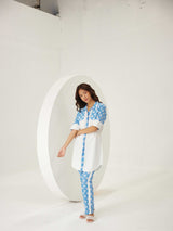 BLUE POPLIN CO-ORD