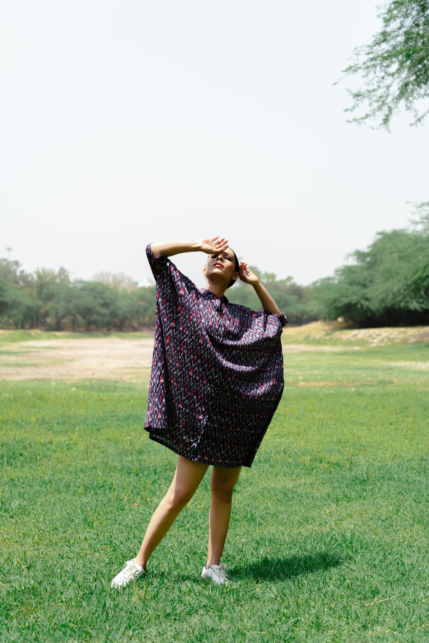 Iris Ikkat Midi Dress