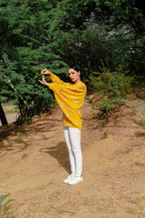 Calla (yellow) asymmetrical Shirt