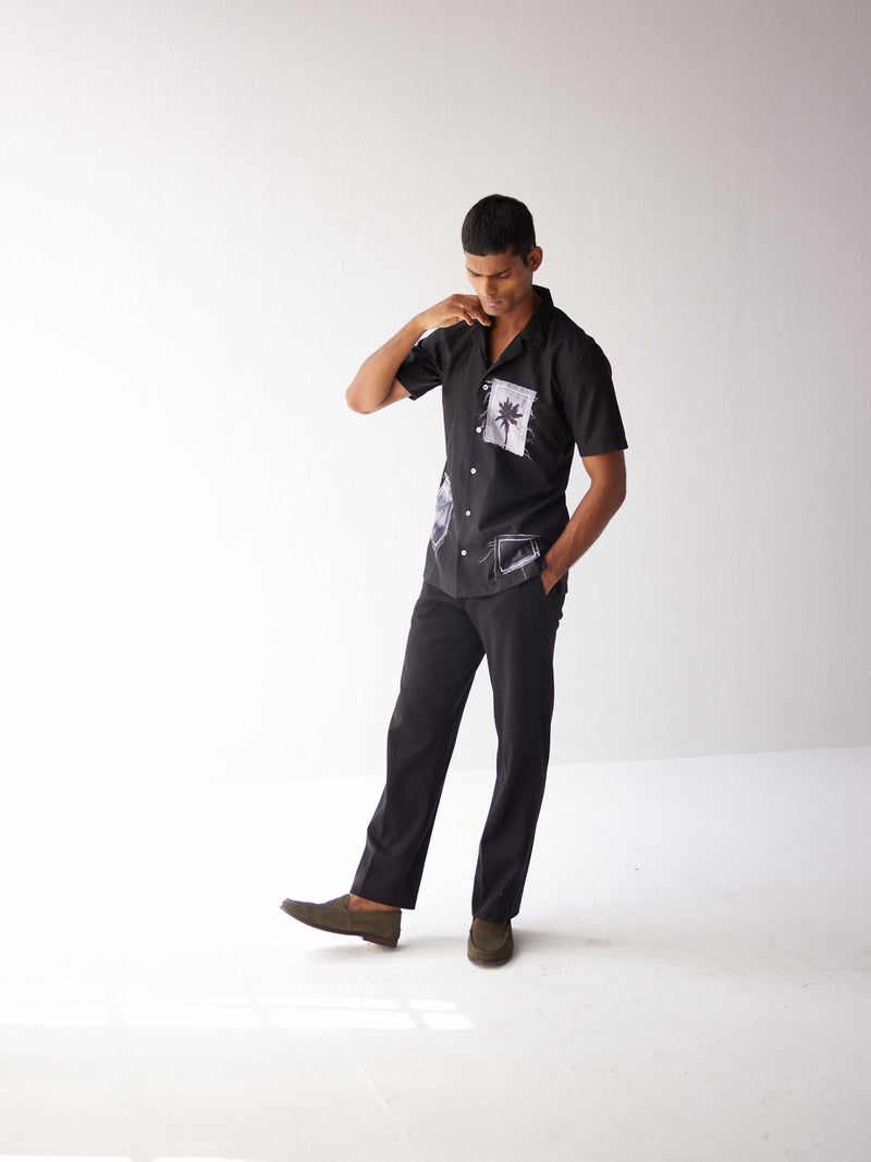 PALM PATCH WORK SHIRT