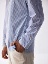 PINK-BLUE STRIP SHORT KURTA SHIRT