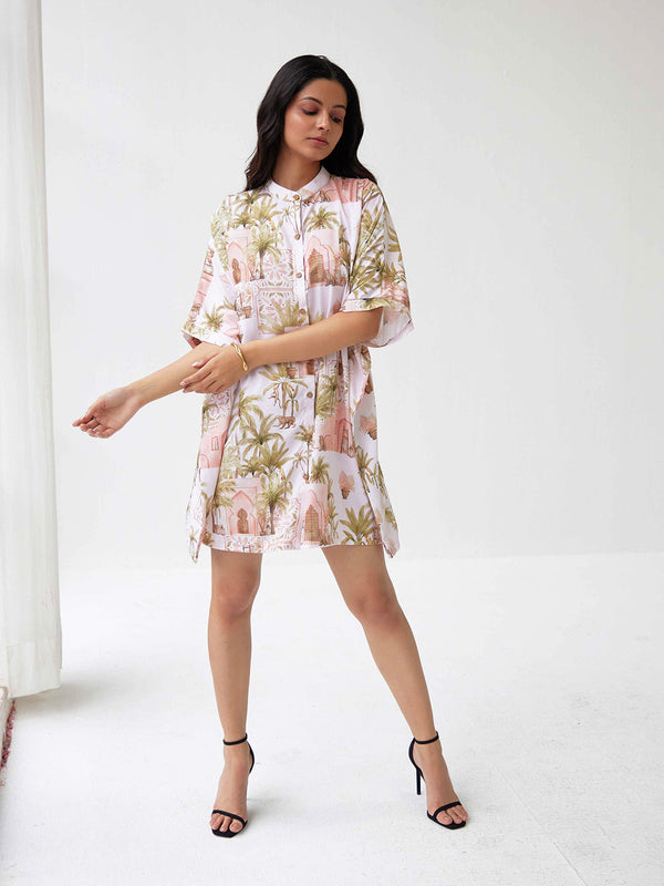 AUTUMN MIST KAFTAN DRESS