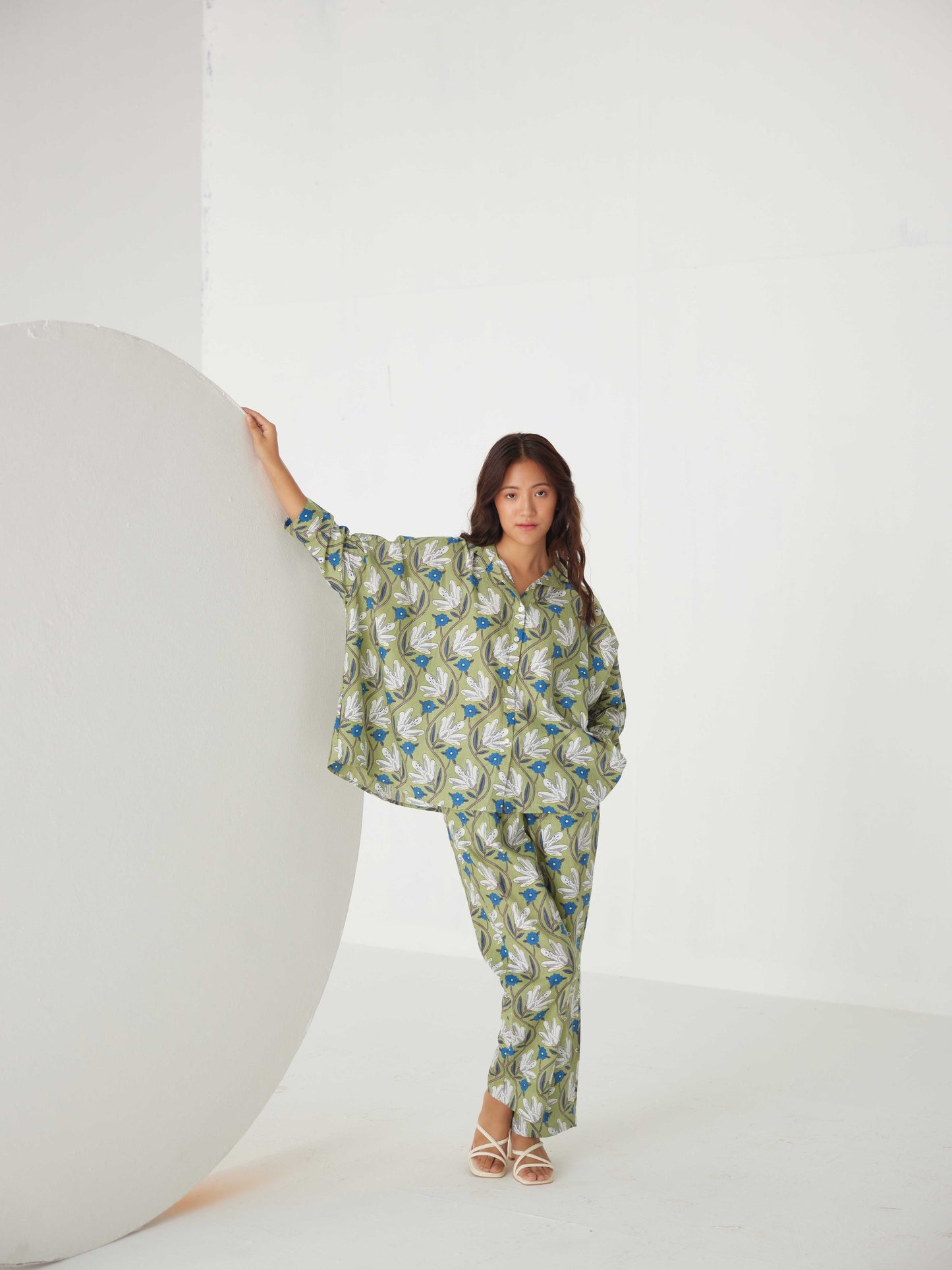 GREEN TULIP KAFTAN CO-ORD
