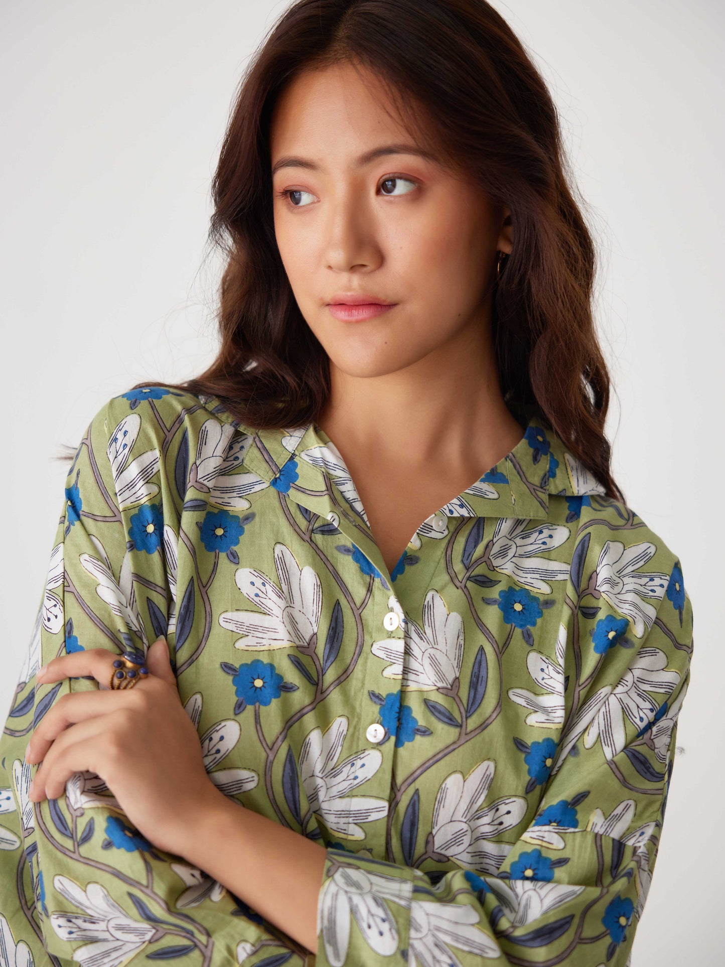 GREEN TULIP KAFTAN CO-ORD