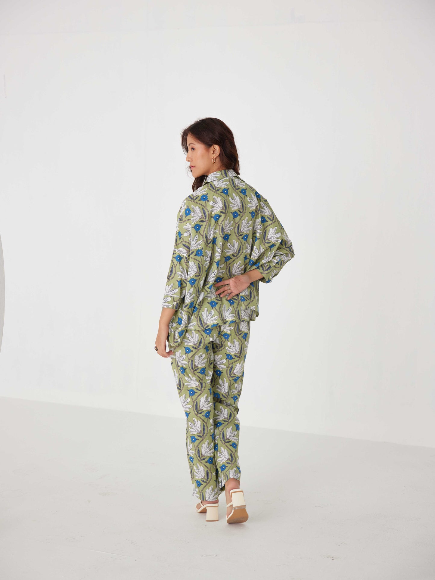 GREEN TULIP KAFTAN CO-ORD