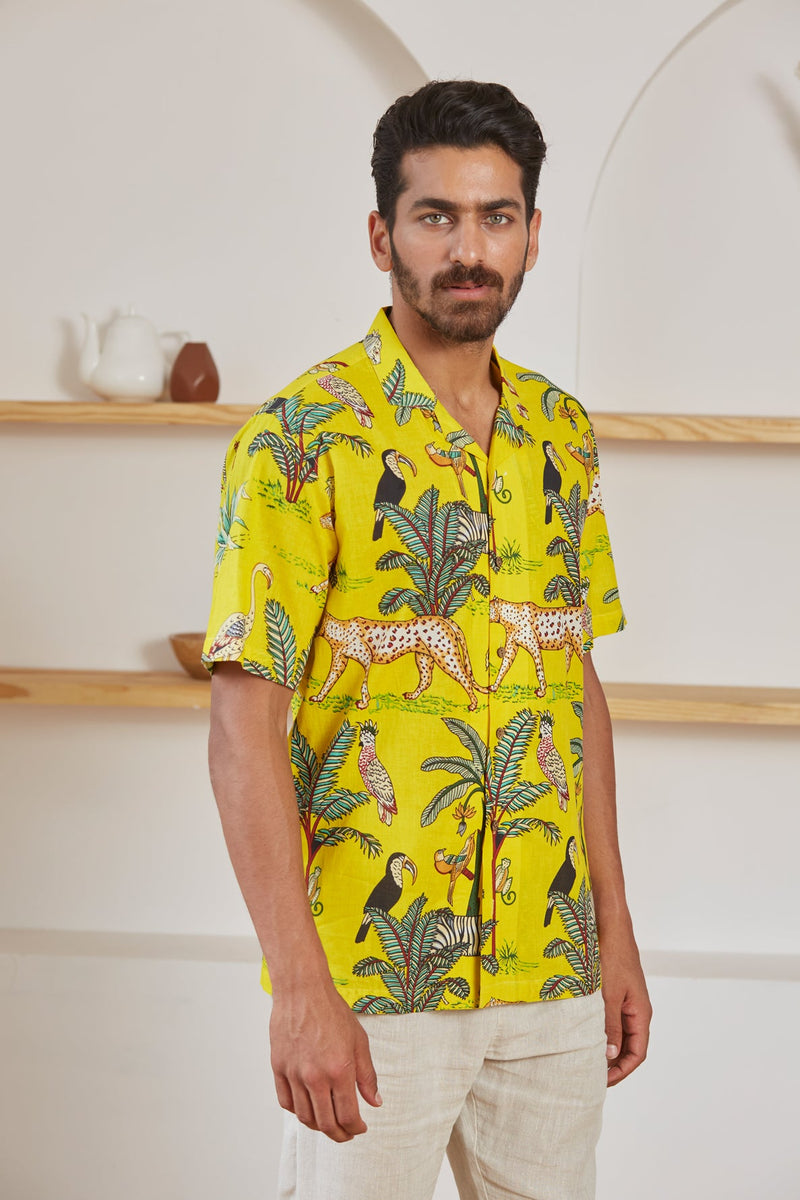 Van Print Shirt (Yellow)