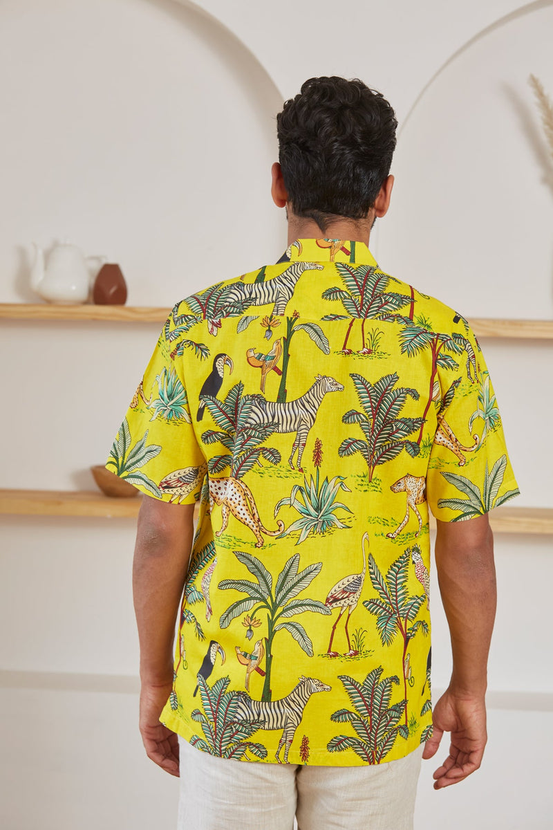 Van Print Shirt (Yellow)